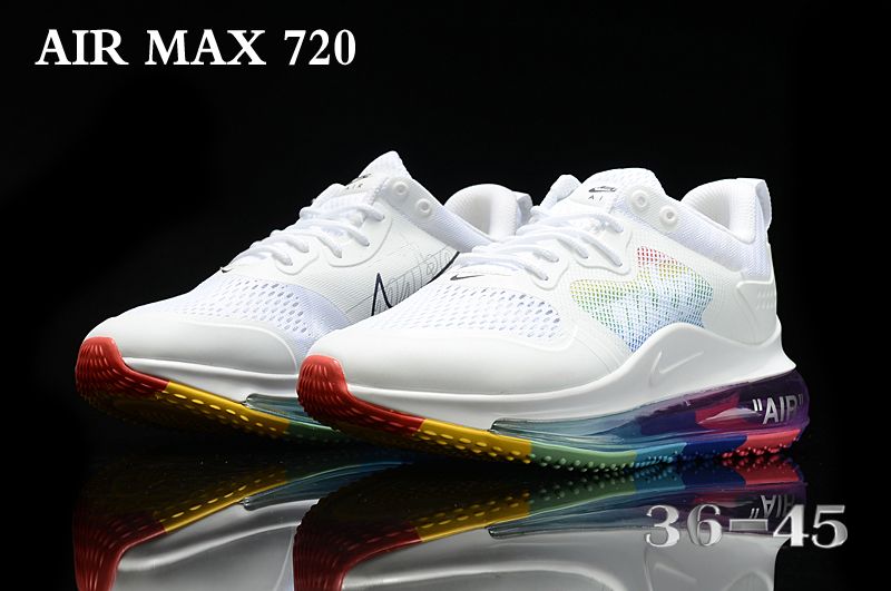 2020 Nike Air Max 720 White Rainbow Shoes